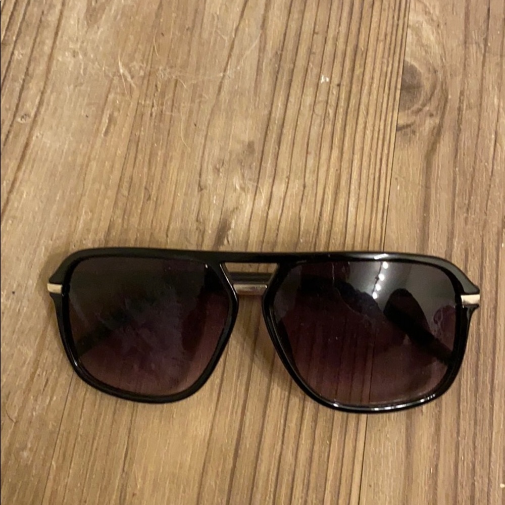 Brown and gold sunglasses